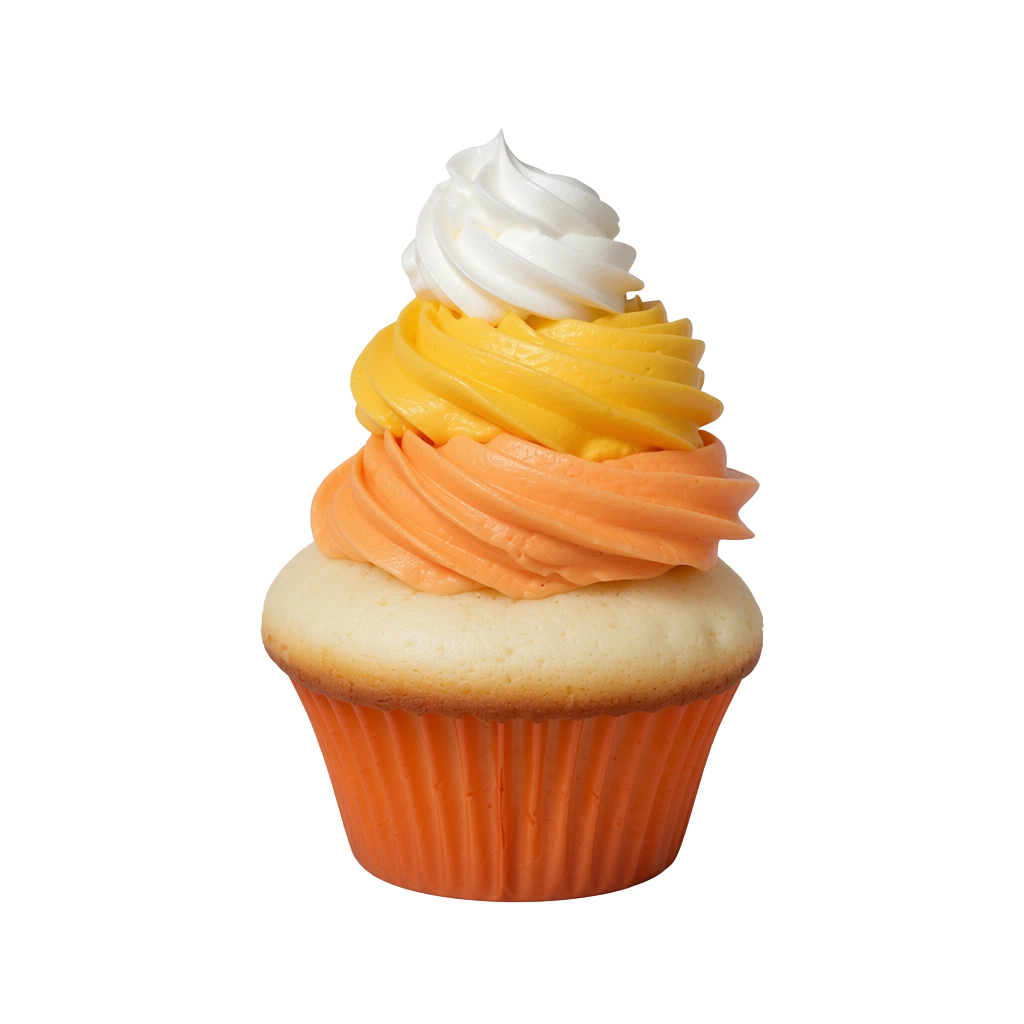 Candy Corn Cupcake
