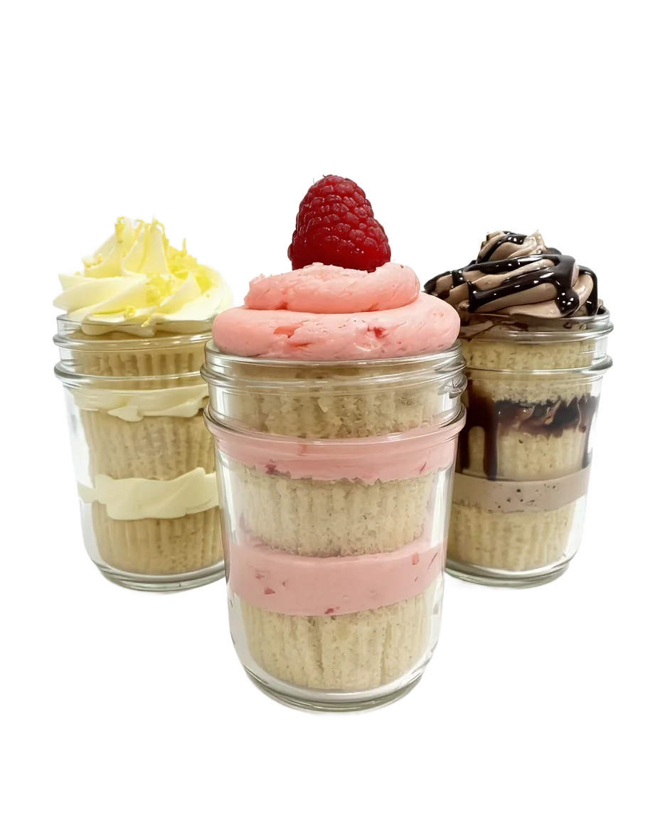 Signature gourmet cupcakes in a jar dessert gift - Colorado Cupcakes & Coffee
